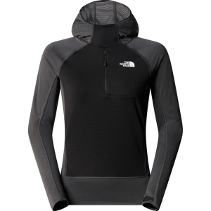 The North Face Women's Bolt Polartec Power Grid Pull-On Jacket Asphalt Grey/TNF Black L, Asphalt Grey/Tnf Black