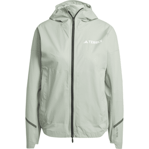 Adidas Women's Terrex Xperior 2.5L Light RAIN.RDY Jacket Silver Green M, Silver Green