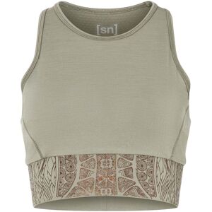 super.natural Women's Arabesque Lf Top Dried Sage/Copper XL, Dried Sage/Copper