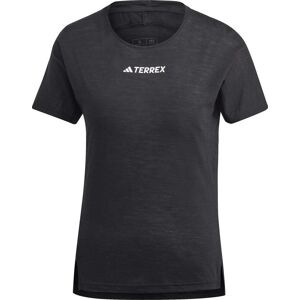 Adidas Women's Terrex Agravic Pro Wool Trail Running T-Shirt BLACK XL, BLACK