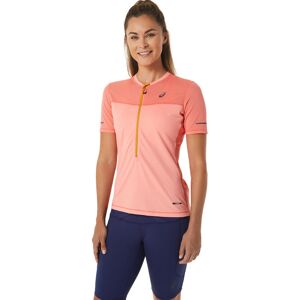 Asics Women's Fujitrail Short Sleeve Top Papaya/Guava XL, Papaya/Guava