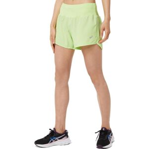 Asics Women's Road 3.5in Short Lime Green L, Lime Green