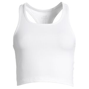 Casall Women's Bold Rib Crop Tank White 40, White