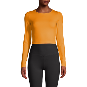 Casall Women's Crop Long Sleeve Sunset Yellow 42, Sunset Yellow