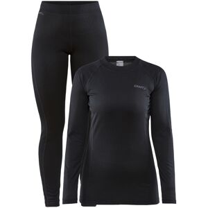 Craft Women's Core Warm Baselayer Set Black S, Black