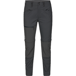 Haglöfs Women's Lite Slim Zip-Off Pant Magnetite 40, Magnetite