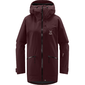 Haglöfs Women's Lumi Insulated Parka Burgundy Brown XS, Burgundy Brown