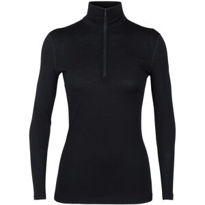 Icebreaker Women's 200 Oasis Longsleeve Half Zip Black XL, Black