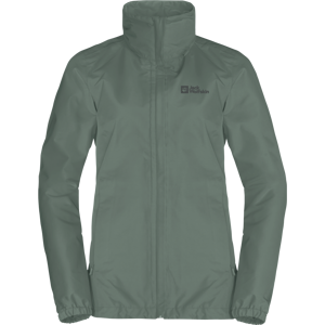 Jack Wolfskin Women's Stormy Point 2-Layer Jacket Hedge Green S, Hedge Green