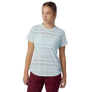 New Balance Women's Q Speed Jacquard Short Sleeve Pale Blue Chill XS, Pale Blue Chill