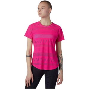 New Balance Women's Q Speed Jacquard Short Sleeve Pink Glo XS, Pink Glo