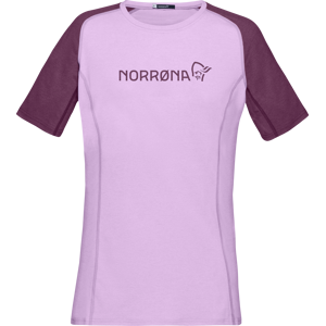 Norrøna Women's Fjørå equaliser lightweight T-Shirt Dark Purple/Violet Tulle S, Dark Purple/Violet Tulle