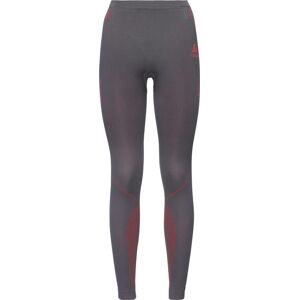 Odlo Women's  Performance Evolution Warm Base Layer Pants Odyssey Gray - Diva Pink XS, Odyssey Gray - Diva Pink