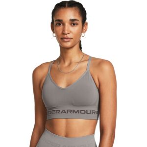 Under Armour Ua Seamless Low Long Bra Gray L, Gray