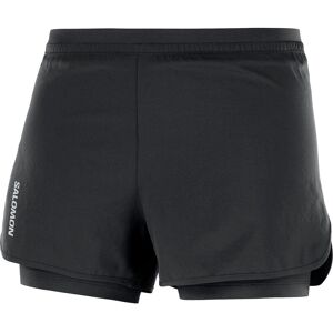 Salomon Women's Cross 2in1 Shorts DEEP BLACK/ M, DEEP BLACK/