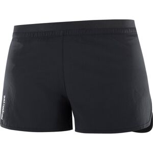 Salomon Women's Cross 3'' Shorts DEEP BLACK L, DEEP BLACK