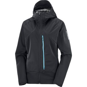 Salomon Women's MTN GORE-TEX Softshell Jacket DEEP BLACK/BLUEFISH/ M, DEEP BLACK/BLUEFISH/