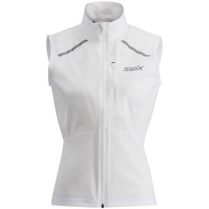 Swix Women's Pace Wind Vest Bright white XS, Bright white