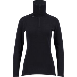 Ulvang Women's Comfort 200 Turtle Neck With Zip Black/Black XS, Black/Black