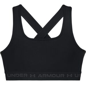 Under Armour Women's UA Crossback Mid Bra Black/Black/Jetgray XS, Black/Black/Jetgray