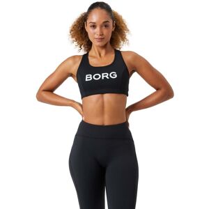 Björn Borg Women's Borg Mid Support Sports Bra Black Beauty, S Björn Borg Women's Borg Mid Support Sports Bra Black Beauty, S