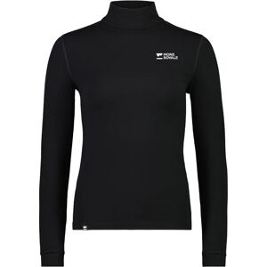 Mons Royale Women's Cascade Merino Base Layer Mock Neck Long Sleeve Black, XS Mons Royale Women's Cascade Merino Base Layer Mock Neck Long Sleeve Black, XS