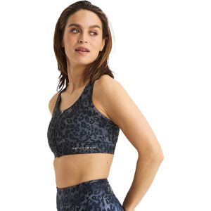 Röhnisch Women's Essential Zip Sportsbra Grey Leo Print, L Röhnisch Women's Essential Zip Sportsbra Grey Leo Print, L