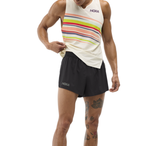 Hoka Men's Race Day Split Short Black, L Hoka Men's Race Day Split Short Black, L