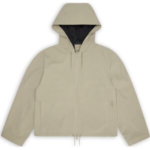Rains Women's Suva Hardshell Short String Jacket W3 Beige, L Rains Women's Suva Hardshell Short String Jacket W3 Beige, L
