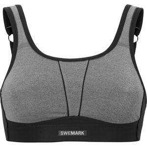 Swegmark Movement Sports Bra Grey Melange/black, 80C Swegmark Movement Sports Bra Grey Melange/black, 80C