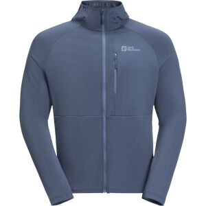 Jack Wolfskin Men's Kolbenberg Hooded Full Zip Evening Sky, S Jack Wolfskin Men's Kolbenberg Hooded Full Zip Evening Sky, S