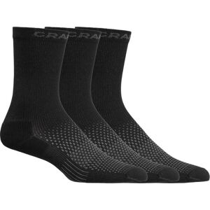 Craft Core Dry High Sock 3-Pack Black, 46/48 Craft Core Dry High Sock 3-Pack Black, 46/48