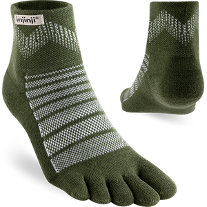 Injinji Outdoor Midweight Mini-Crew Wool Forest, M (40.5-44) Injinji Outdoor Midweight Mini-Crew Wool Forest, M (40.5-44)