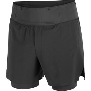 Salomon Men's Sense Aero 2in1 Trail 5" Deep Black/, S Salomon Men's Sense Aero 2in1 Trail 5" Deep Black/, S