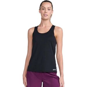 2XU Kvinders Aero Singlet - Sort/Sølv Reflek XS - Løb & Træning 2XU Kvinders Aero Singlet - Sort/Sølv Reflek XS - Løb & Træning