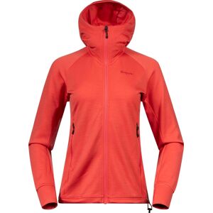 Bergans Women's Rabot Merino Tech Midlayer Hoodie Peachy Red, L Bergans Women's Rabot Merino Tech Midlayer Hoodie Peachy Red, L
