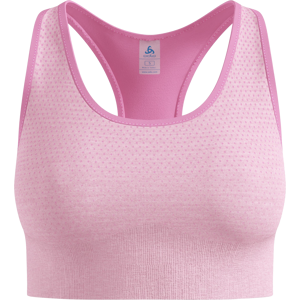Odlo Women's Seamless Medium - Padded Sport Bra Hyper Pink Melange, S Odlo Women's Seamless Medium - Padded Sport Bra Hyper Pink Melange, S