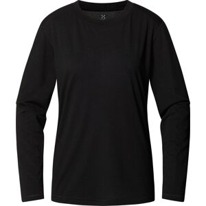 Haglöfs Women's Kaise Wool Long Sleeve Tee True Black, S Haglöfs Women's Kaise Wool Long Sleeve Tee True Black, S