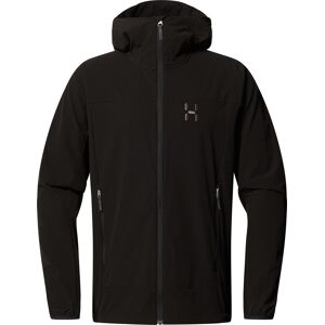 Haglöfs Men's Rosson Softshell Hood True Black, L Haglöfs Men's Rosson Softshell Hood True Black, L