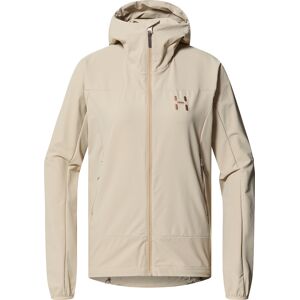 Haglöfs Women's Rosson Softshell Hood Chalk Beige, L Haglöfs Women's Rosson Softshell Hood Chalk Beige, L
