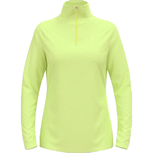 Odlo Run Easy Half Zip - lysegul - XL - Kvinde - T-shirt Odlo Run Easy Half Zip - lysegul - XL - Kvinde - T-shirt
