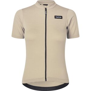 Women's GripGrab EXPLR Merinotech Short Sleeve Jersey Beige, L Women's GripGrab EXPLR Merinotech Short Sleeve Jersey Beige, L