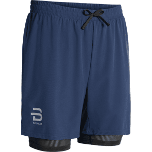 Dæhlie Men's Shorts Run 2-in-1 Navy, S Dæhlie Men's Shorts Run 2-in-1 Navy, S