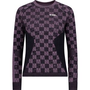 Mons Royale Women's Ascender Merino Seamless Long Sleeve Mauve/Black, XL Mons Royale Women's Ascender Merino Seamless Long Sleeve Mauve/Black, XL