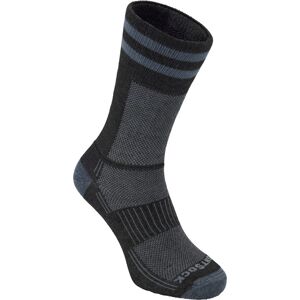 Wrightsock Coolmesh II Crew Black/grey W/ Stripes, X-Large Wrightsock Coolmesh II Crew Black/grey W/ Stripes, X-Large