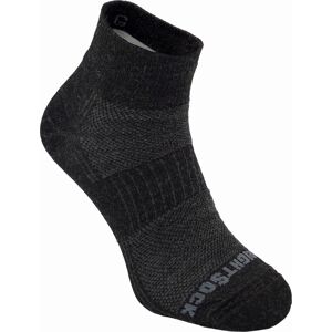 Wrightsock Merino Coolmesh II Quater Anti Blister System Grey/Black, 34-36 Wrightsock Merino Coolmesh II Quater Anti Blister System Grey/Black, 34-36