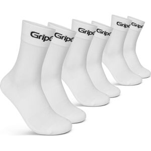 Gripgrab RIDE Regular Cut Socks 3-Pack White, 44-47 Gripgrab RIDE Regular Cut Socks 3-Pack White, 44-47