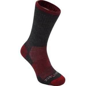 Wrightsock Merino Escape Crew Anti Blister System Grey/Fire, 34-36 Wrightsock Merino Escape Crew Anti Blister System Grey/Fire, 34-36