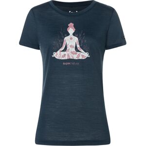 super.natural Women's Larissa Tee Blueberry/feather Grey/nostalgia Rose, L super.natural Women's Larissa Tee Blueberry/feather Grey/nostalgia Rose, L