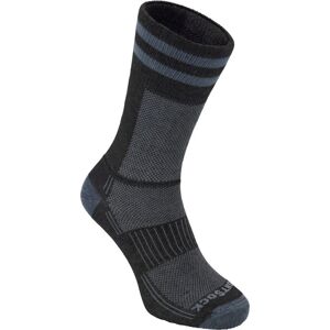 Wrightsock Coolmesh II Crew Black/grey W/ Stripes, Small Wrightsock Coolmesh II Crew Black/grey W/ Stripes, Small